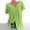 Green, variant on Aimik Women Plus Size V-Neck Tops Ruched Tunic Short Sleeve T-shirt Summer Clothes Casual Tunic Blouse Oversize Camisas De Mujer