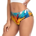 thumbnail image 2 of Balery Colorful Paint Print Ropa Interior de Algodón para Mujer con Dibujo – Braguitas Cómodas y Elásticas, Estilo Clásico-X-Large, 2 of 6