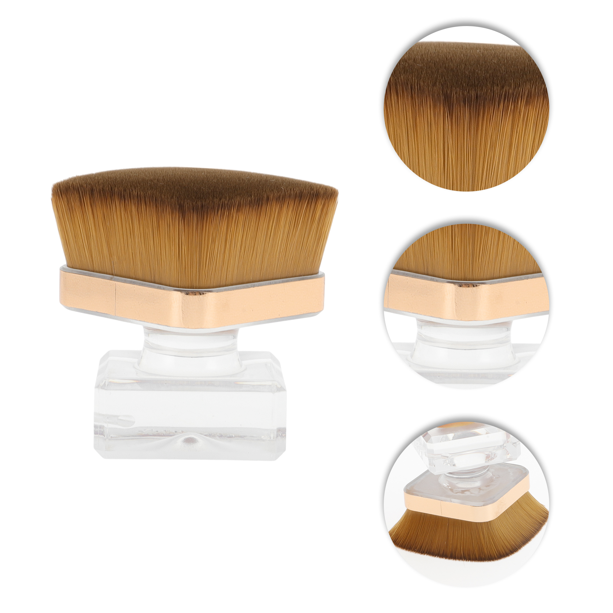 Unique Bargains Makeup Flat Head Brush for Daily Use