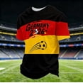 thumbnail image 5 of Soccer Cup 2026 Graphic Tee for Men, Crew Neck Short Sleeve National Team Jersey Shirt - Lightweight Summer Fan Top with Country Flag Print for Match Day & Casual Wear Black L, 5 of 6