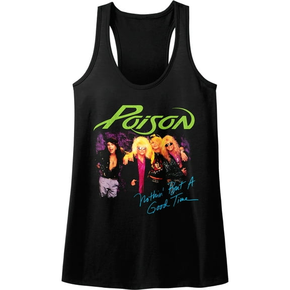 Poison Nothin' But A Good Time Black Women's Racerback Tank Top
