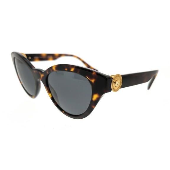 Versace VE 4435 Acetate Womens Butterfly Sunglasses Havana 52mm Adult