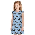 thumbnail image 1 of Bingfone Teckel pour Filles Robe de Nuit à Manches Volantes, Pyjama Princesse pour Filles Tenue de Maison-TTG, 1 of 6