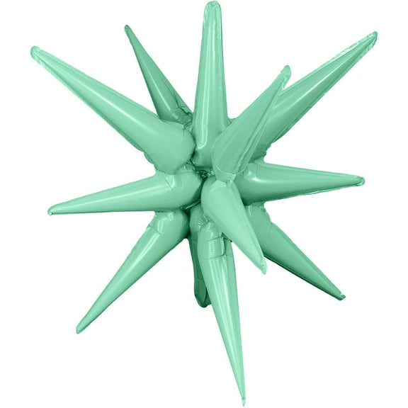 22 inch 3D Star-Burst All-In-One - Turquoise (Air-Fill Only) Foil Mylar Balloon - Party Supplies Decorations