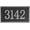 Silver, variant on Handcrafted Address Plaque - House Sign Number Wall Plaque for House, Apartment, Office, 911 Visibility Signage