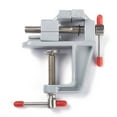 thumbnail image 2 of Aluminum Alloy Mini Table Bench Vise Miniature Clamp Mini Tool Gray 8.2x8.6x3.6cm, 2 of 7