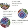 thumbnail image 4 of Bohemian Bathroom Curtain Colorful Boho Floral Print Beautiful Bright Polyester Fabric Cloth Shower Curtain for Bathroom Decoration, 72"x72" (Tape N), 4 of 6