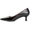 thumbnail image 3 of Journee Womens Celica Slip On Kitten Heel Pointed Toe Pumps, Widths Available, 3 of 10