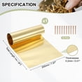 thumbnail image 2 of Brass Sheet Roll Metal Film Brass Foil Plate Fit for DIY Crafts Electrical Repair - Cylinder 0.2 x 200 mm, 2 of 7