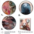 thumbnail image 3 of Designart "Floral Koala in Pink and Green IV" Animals Framed Wall Art Decor - Modern Pink Koala Entryway Framed Wall Art, 3 of 6