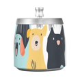 thumbnail image 7 of Cartoon Dogs Ashtray with Lid Cigarette Ashtray Stainless Steel Ash Tray Ash Holder for Home Outdoor, 7 of 7