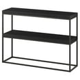 thumbnail image 4 of Evelyn&Zoe Edmund 42" Wide Rectangular Console Table, Black Grain, 4 of 8