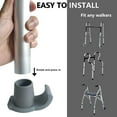 thumbnail image 4 of Walker Ski Glides, Set of 2, Tool-Free Installation Glider Foot Cover, Universal 2" Replacement Glide Caps, Heavy Duty Coaster Skis for Medical Walker, 4 of 9