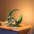 thumbnail image 5 of St. Patrick's Day Acrylic Four Leaf Clover Decoration, Green Flat Ornament for Home Party Office Decor, Holiday Tabletop Shelf Mantel Centerpiece(A), 5 of 9