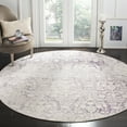 thumbnail image 2 of SAFAVIEH Passion Madrid Damask Area Rug, Lavender/Ivory, 5' x 5' Round, 2 of 7