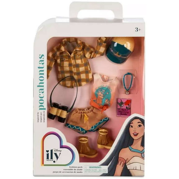 Disney ily 4EVER Pocahontas Dolls with Box, Plastic, (8 Piece)