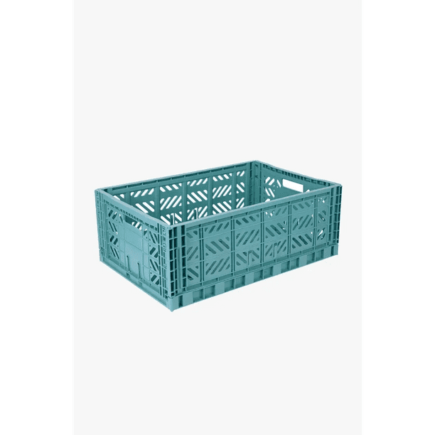 Foldable Storage Bins, Plastic Crate for Storage, Collapsible Crate
