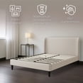 thumbnail image 3 of Ilios Innova | Cama Matrimonial Beige con Cabecera Tapizada en Lino y Poliéster | Estructura de Madera Resistente, 3 of 9