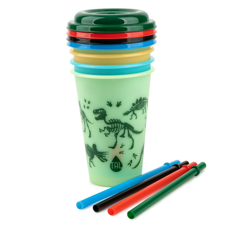 TAL Kids Color Changing Cups 12 fl oz Blue, 4 Pack 