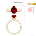 thumbnail image 5 of ANGARA Lab Grown 2.7 Ct Prong-Set Pear Ruby Solitaire Engagement Ring in 14K Yellow Gold for Women (Size-10x8mm) | July Birthstone, Birthday, Anniversary, Jewelry Gift for Women | Lab Grown Ruby Ring, 5 of 7