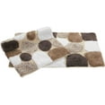 thumbnail image 3 of Chesapeake Pebble Pattern White and Navy Nylon Bath Rugs, 20"x32", Relaxing Design (2 Count), 3 of 6