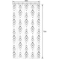 thumbnail image 2 of Boho Black White Stall Small Half Size Dorm Shower Curtain 36x72 Inch Single Narrow Herringbone Zig Zag Chevron Modern Geometric Tiny RV Decor Fabric Bathroom Set Polyester Waterproof, 2 of 6