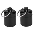 thumbnail image 1 of 2 Pcs Pill Container Oxidation Coloring Black Aluminum Alloy Pill Box Storage Container, 1 of 3