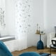 thumbnail image 4 of Cortina transparente bordada, cortina de gasa de ventana semi sombreada para balcón, dormitorio, comedor, 100x250 cm, azul, 1 pieza Advancent LF0160-02B, 4 of 7