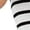 White, variant on Women's Knit Sleeveless Striped Midi Dresses Side Slit Dress for Casual Beach White S