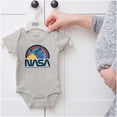 thumbnail image 5 of NASA Vintage Retro Space Shuttle Romper Boys or Girls Infant Baby Brisco Brands 6M, 5 of 6