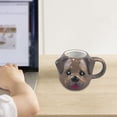 thumbnail image 4 of Taza de cerámica 3D con diseño de perro salchicha, con asa tallada, pintada a mano, ideal como regalo para amantes del café., 4 of 8
