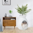 thumbnail image 3 of Amijoy Plant Cat Litter Box w/ Smart Odor Control, Hidden Enclosed Cat Litter Box Furniture w/ Faux Plant, 3 of 6