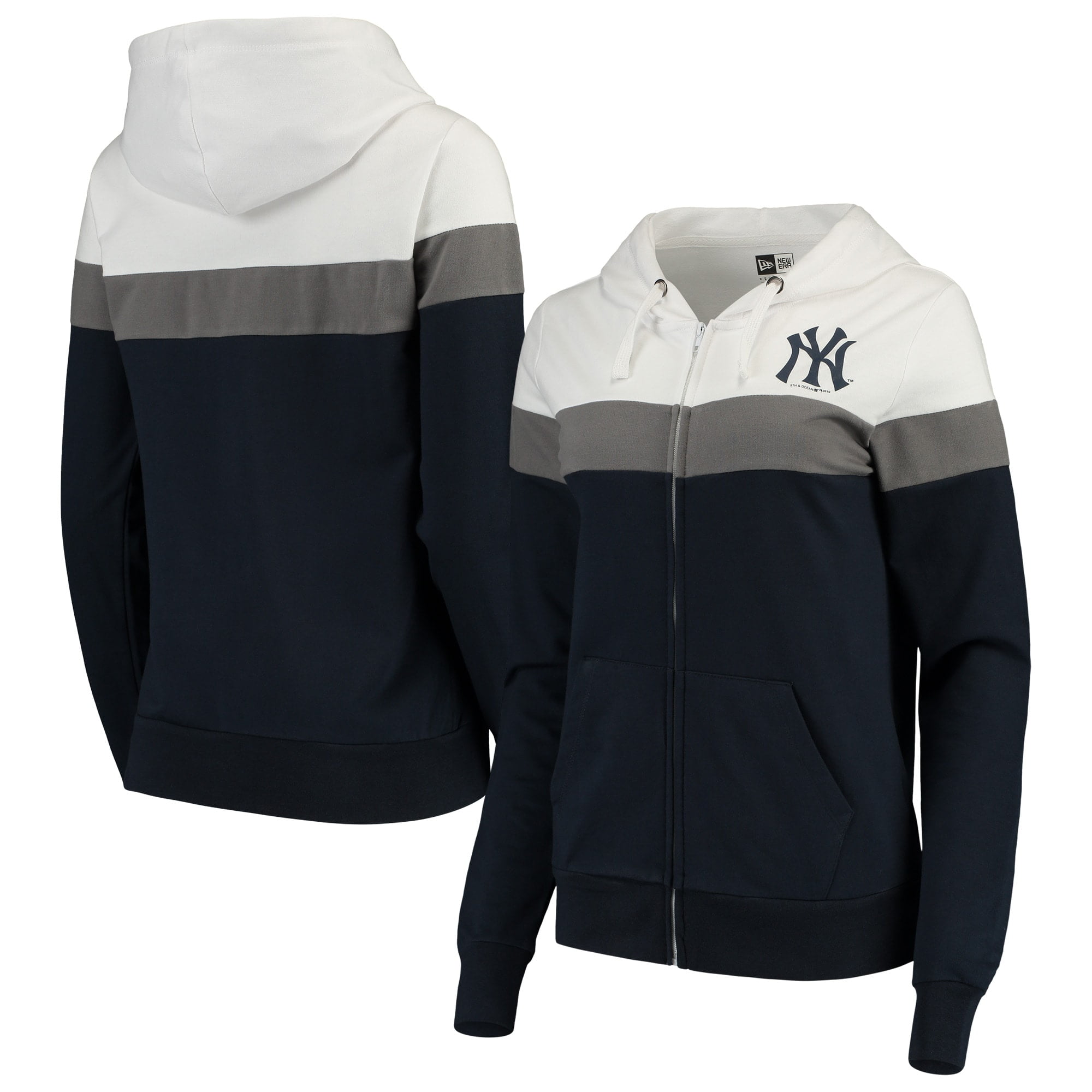 yankees women's zip hoodie