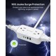 thumbnail image 5 of Enchufe plano giratorio de 360° Power Strip TROND, 4 USB, 4 enchufes, 5 of 7