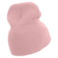 thumbnail image 3 of Cute Valentines Day Logo Embroidered 8 inch Acrylic Short Beanie - Pink OSFM, 3 of 5