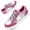 Pink, variant on Knivor Sneakers for Women Low Top Lace Up Flat Skate Shoes Glitter Star Fashion Casual Walking Tennis Board Shoes