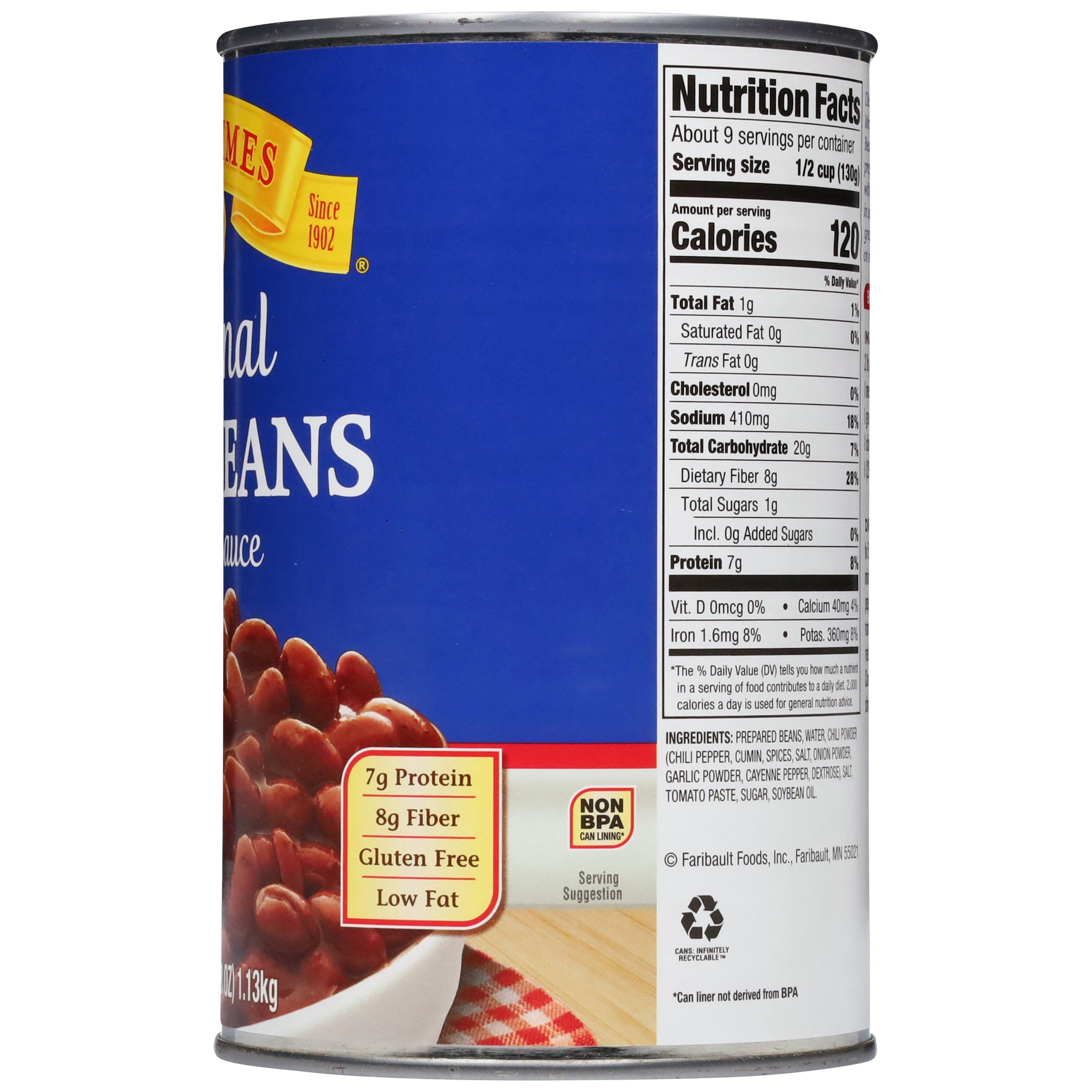 Mrs. Grimes Original Chili Beans 40 oz Can