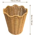 thumbnail image 2 of Woven Wicker Planter Basket with Base, 8.6'' Rustic Farmhouse Decorative Rattan Plant Pot, Boho Flower Holder for Indoor Outdoor Patio Home Decor, 2 of 7