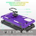 thumbnail image 4 of Moto G Stylus 2021 Case, HD Screen Protector, Military-Grade Magnetic Ring Holder, Kickstand Shockproof Protective, Purple, 4 of 7