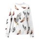 thumbnail image 5 of ICHUANYI Clearance Women's Round Neck Fashion Casual Long Sleeve Christmas Print Sweatshirt Tops Blouse(White, S) ICHUANYI WER2023081015443, 5 of 5
