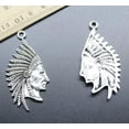 thumbnail image 6 of U8MO Wholesale Jewelry Making DIY Chief Alloy Charms Pendants 55*27mm 2/10pc-10pcs, 6 of 7