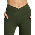 thumbnail image 5 of STARVNC Women V Cross Waist Tummy Control With Pockets Flare Yoga Pants, 5 of 7