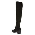 thumbnail image 4 of YDN Women Classic Pointed Closed Toe Thigh High Boots Chunky Heel Comfort Over the Knee High Wide Calf Boots Shoes Size 7 Black, 4 of 4