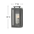 thumbnail image 3 of 2910OZ-LL-Hinkley Lighting-Sutcliffe - 1 Light Small Outdoor Wall Lantern in Traditional Style - 7 Inches Wide by 14 Inches High-Oil Rubbed Bronze, 3 of 6