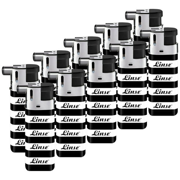10 Pack of Linse Dual Mode Pipe & Cigar Lighters 1350T