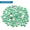 thumbnail image 3 of Uxcell 200Pcs Gemas de Acrílico de Fondo Plano en Forma de Gota de 0.4" x 0.6" Rhinestones Artificiales para Manualidades DIY Color Verde Oscuro, 3 of 7
