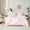 Pink 02, variant on Feelyou Pink Princess Bow-tie Twin Bedding Sets 7-Piece for Kids, Kawaii Love Heart Bedding Comforter Set, Spring Flower Floral Reversible Sheet Sets, Microfiber Bedroom Decor