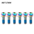 thumbnail image 4 of Pernos de freno de disco M6X17 mm Cubra de bicicleta con bicicletas de junta Accesorios de montar 6 piezas, 4 of 8