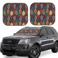 thumbnail image 1 of Saiise Autumn Leaves for Foldable Car Sun Shades (2-Pack) Offer Sun Protection with an Easy-fold Design for Convenient Windshield Shading-Small, 1 of 6