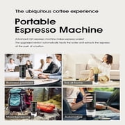 Esprova Portable Espresso Machine, Portable Espresso Maker Electric, Portable Coffee Maker for Travel,Rechargeable Car Coffee Maker Self-Heating/Cold Brew (Silver)